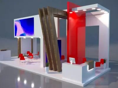 High Quality Exhibition Stand  3D model
