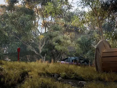 Nature Way - Unreal Engine Environment Low-poly 3D model