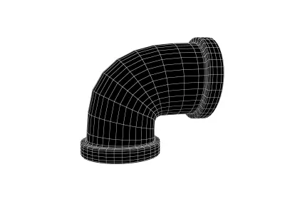Pipe v8 004 Low-poly 3D model