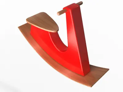 Rocking Toy Low-poly 3D model