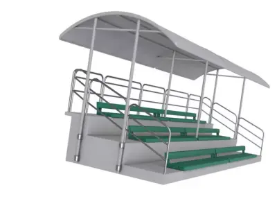 Stadium Seating Tribunes Collection 3D model