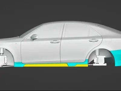 Toyota Crown S210 Athlete BlackPearl Bodykit 3D model