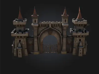 Castle Fortress  Impenetrable Stronghold of Medieval Might 3D model