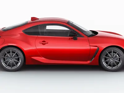 Toyota GR 86 2022 with interior 3D model