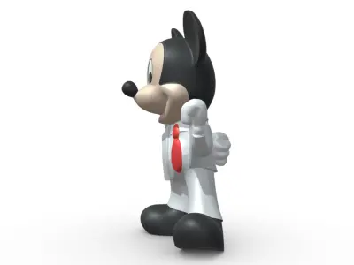 mikki mouse businesmen  3D print model