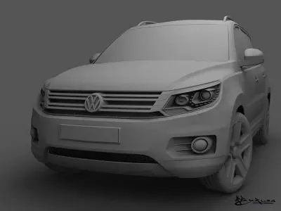 Volkswagen Tiguan 2012 Track Field 3D model