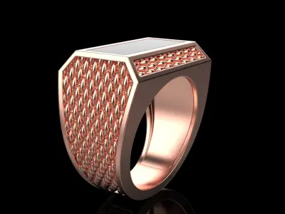 Signet ring model 1021 3D print model