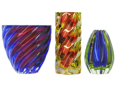 Vases Archimede Seguso Murano 3D model