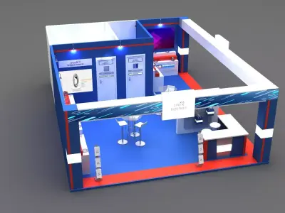 Stall Exhibition 3D model