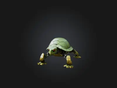 RoboTurtle Model Low-poly 3D model
