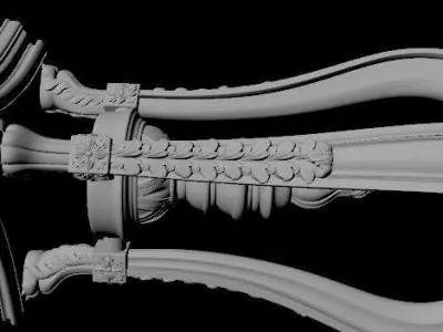 stand for a vase of flowers 3D model