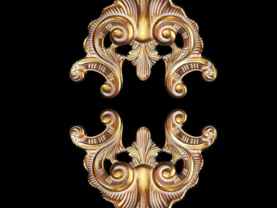 Classic carved 098 3D model