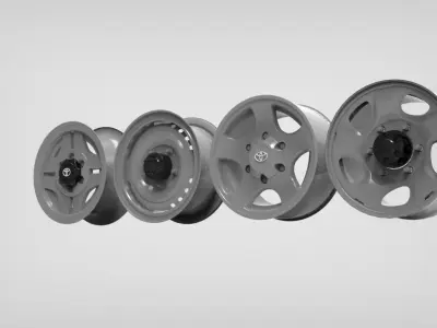 TOYOTA SERIES 80 WHEEL PACK 3D model
