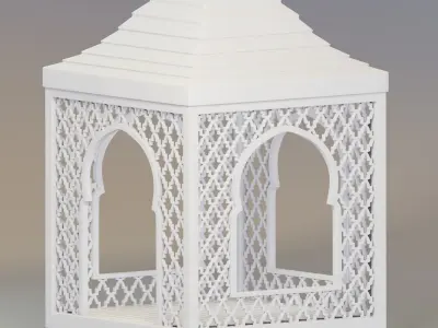 Moroccan gazebo 3D model