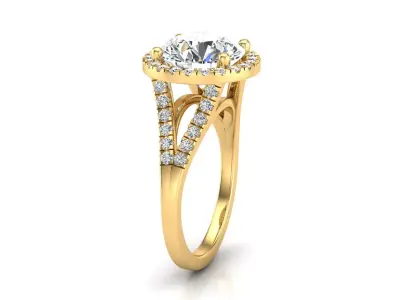 Splt Ring Round 3D print model