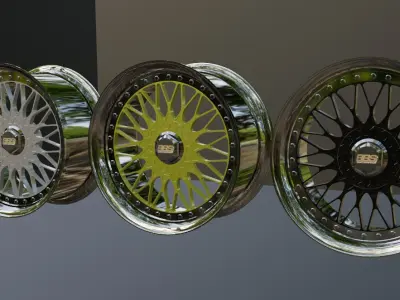 BBS Super RS Wheels High-Quality 3D Model 3D model