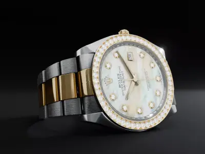 ROLEX Datejust 36 Mother Of Pearls Diamond Oyster 3D model