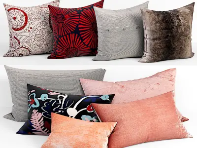 50 Decorative set pillow 450-499 3D model