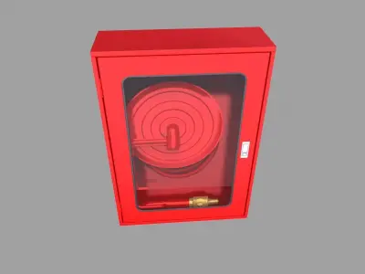 Fire Hose Box Low-poly 3D model