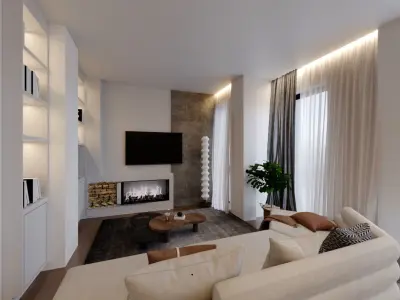 living room 3D model 24
