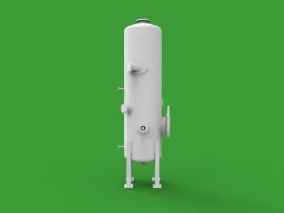 vertical pressure vessel tank 3D print model