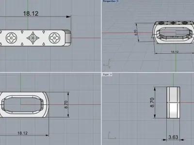 louis vuitton chain 3D print model