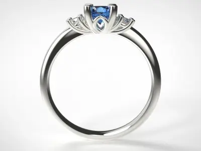Trilogy ring 3D print model