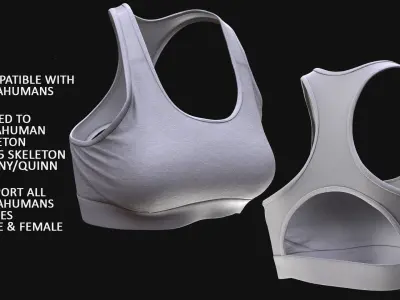 Top 240 - All MH Bodies - UE5 Skeletons - Rigged Low-poly 3D model