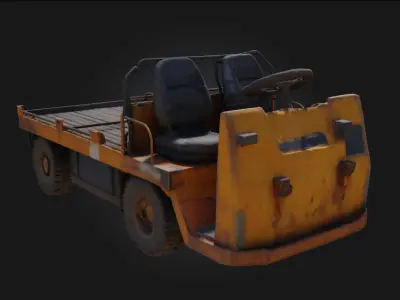 Utility Cart  Practical Mobility for Industrial and Everyday Use 3D model