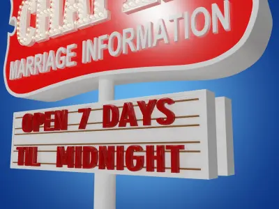 Candlelight Wedding Chapel 3D model