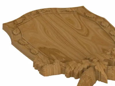 Carved panel painting STL 3D model get