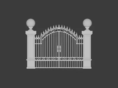 3D iron gate 3D print model purchase
