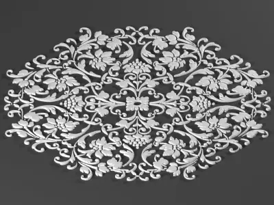 6 ornamental classic decoration 3d model kitbash vol 48 3D model