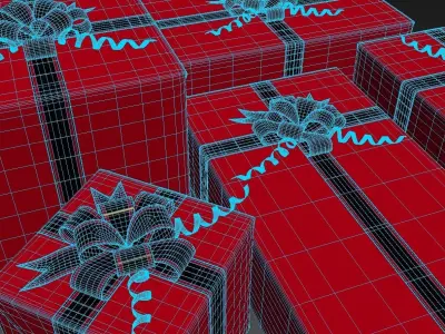 Gift Boxes Collection 3D model 3D model