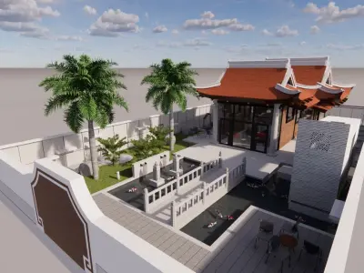 CREATIVE TRADITIONAL ROOF Free 3D model