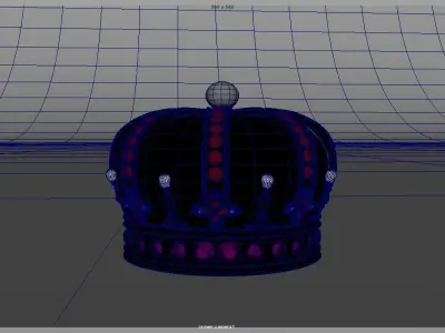 Crown Low-poly 3D model