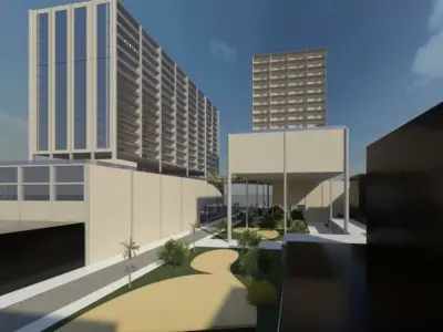 office bulding complete revit project 3D model