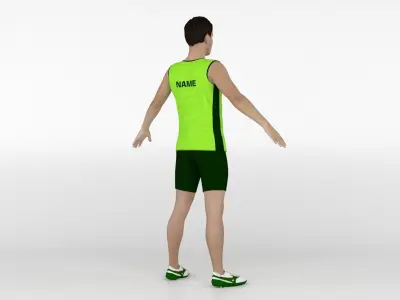 Athlete Runner 05 3D model