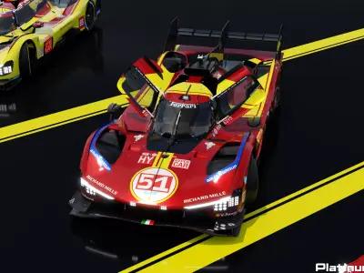 Ferrari 499P WEC 2025 - Platinum Edition 3D model