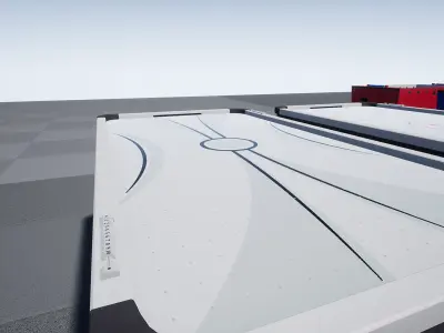 UE4 - Air Hockey Football and Table tennis - Table Games Pack Low-poly 3D model