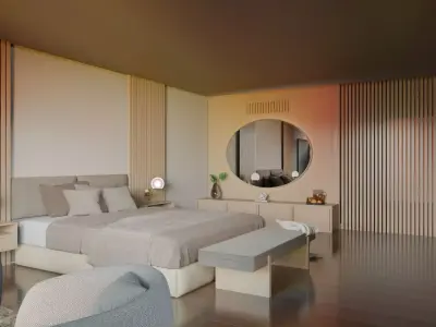 Complete Modern Luxury Bedroom 3D model