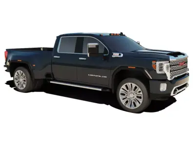 2020 Gmc Sierra Denali 2500 Hd Dual Wheels 3D model