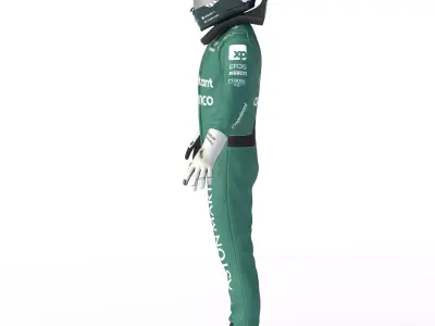 F1 Aston Martin Suit 2023 3D model