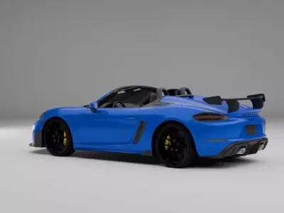Porsche 718 Spyder GT4 RS Low-poly 3D model