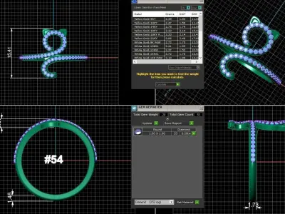 cat ring 3D print model