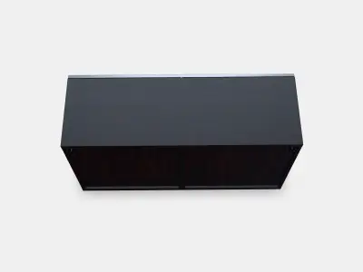 BESTA Shelf unit with glass doors 5 3D model