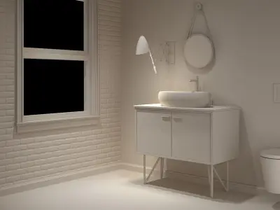 Luxury bathroom 0135 3D model