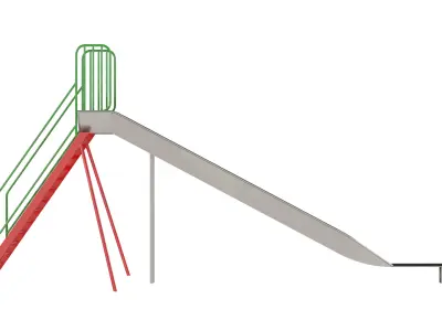 Play Park Slide Low-poly 3D model