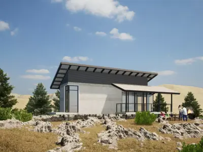 007Small house 1floor 51m2 Free 3D model