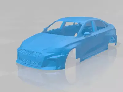 Audi RS3 Sedan 2025 - Body Car STL Model 3D print model